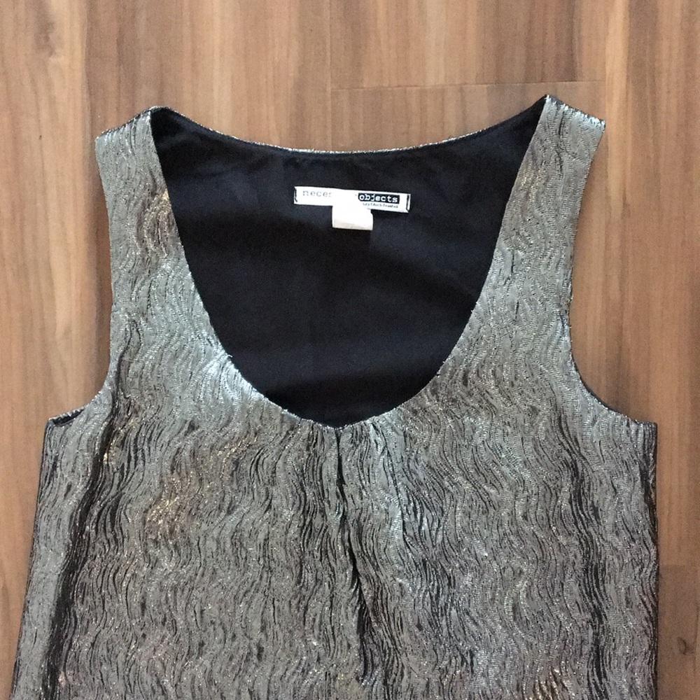 Silver shift dress - Picture 2 of 4